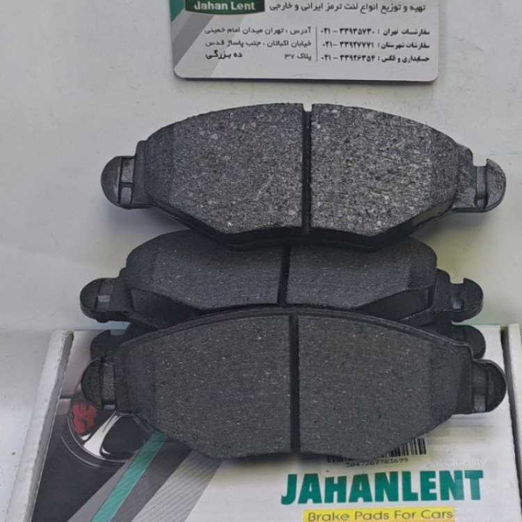 لنت ترمز جلو پژو 206 تیپ 2     جلو پژو 206 تیپ 3 (PKجهان لنت)